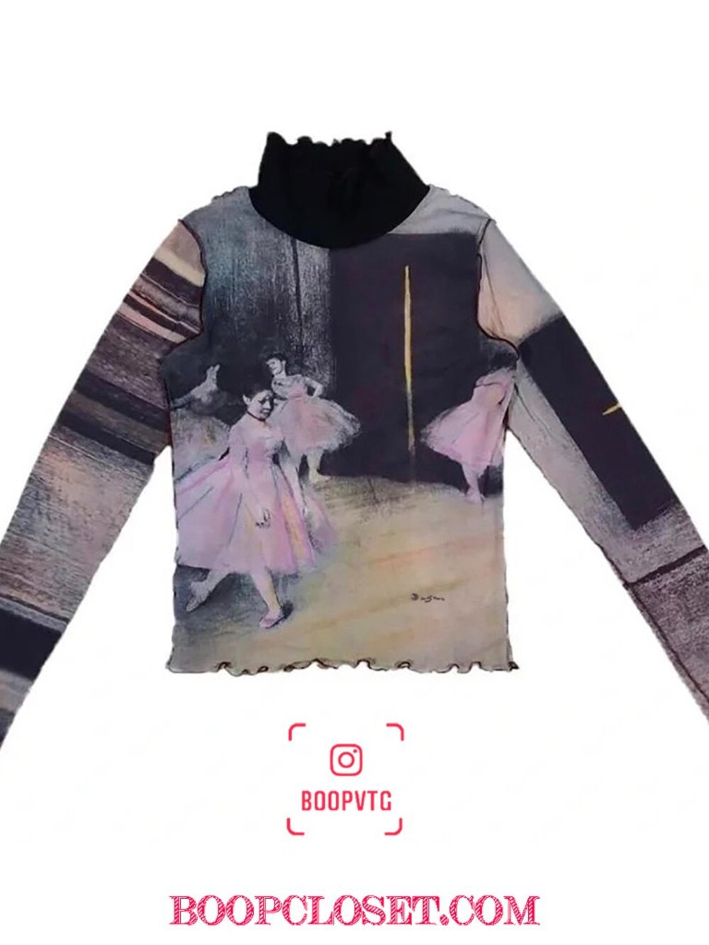 Cop Copine ballerina mesh long sleeve top